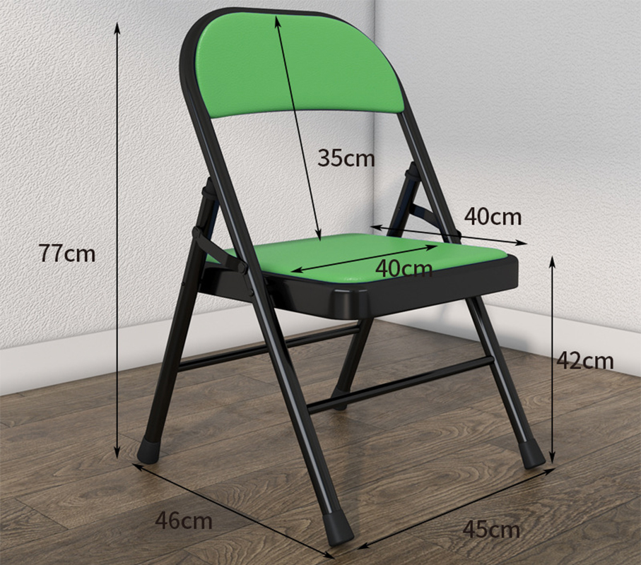 Black bracket-leather sitting grass green