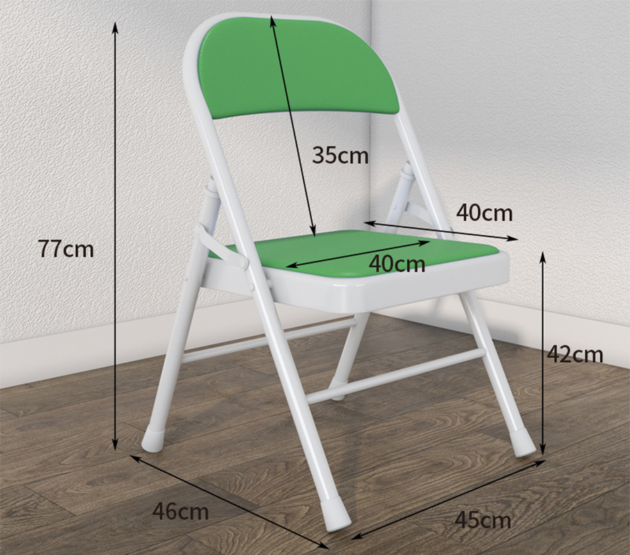 White bracket-leather sitting grass green