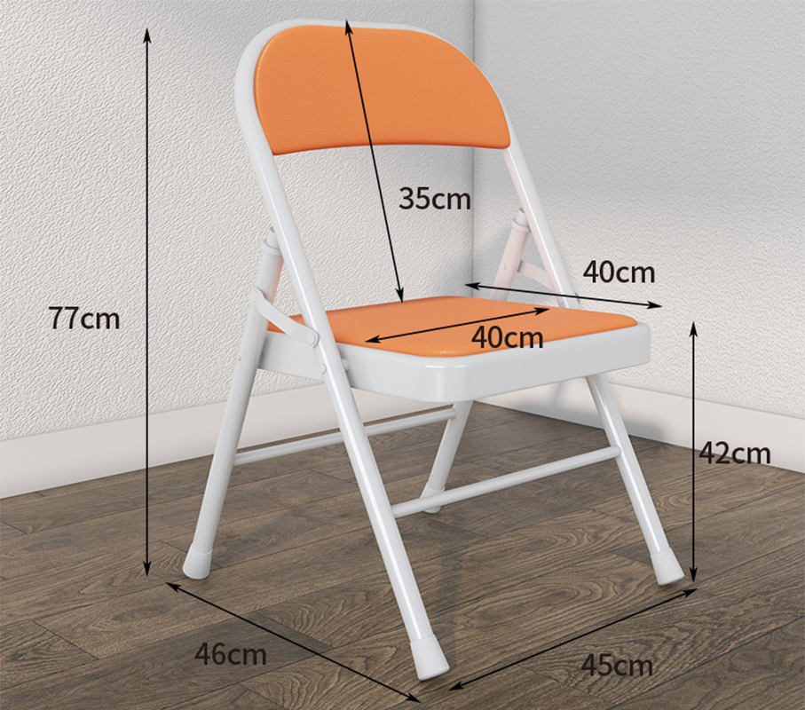 WHITE BRACKET-LEATHER SIT ORANGE