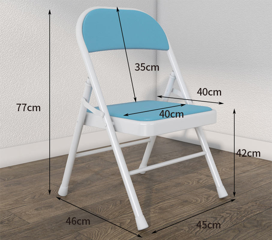 White Stand-Leather Sitting light blue