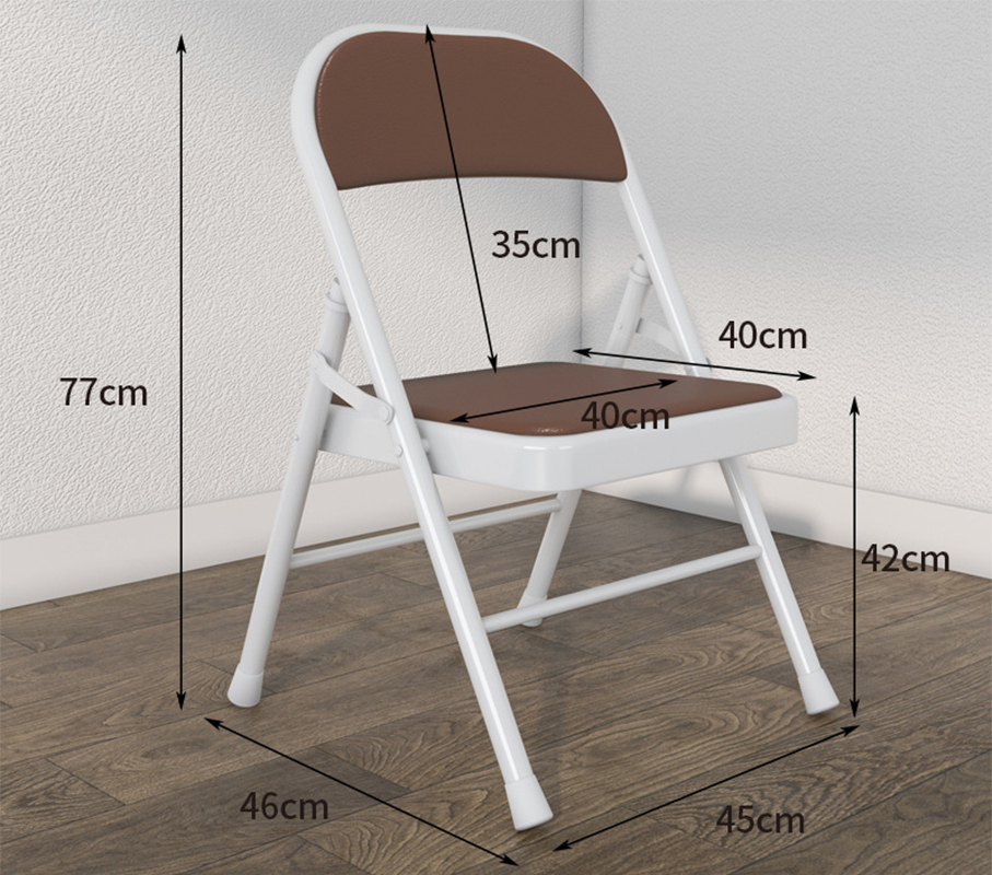 White Stand-Leather Seat Brown
