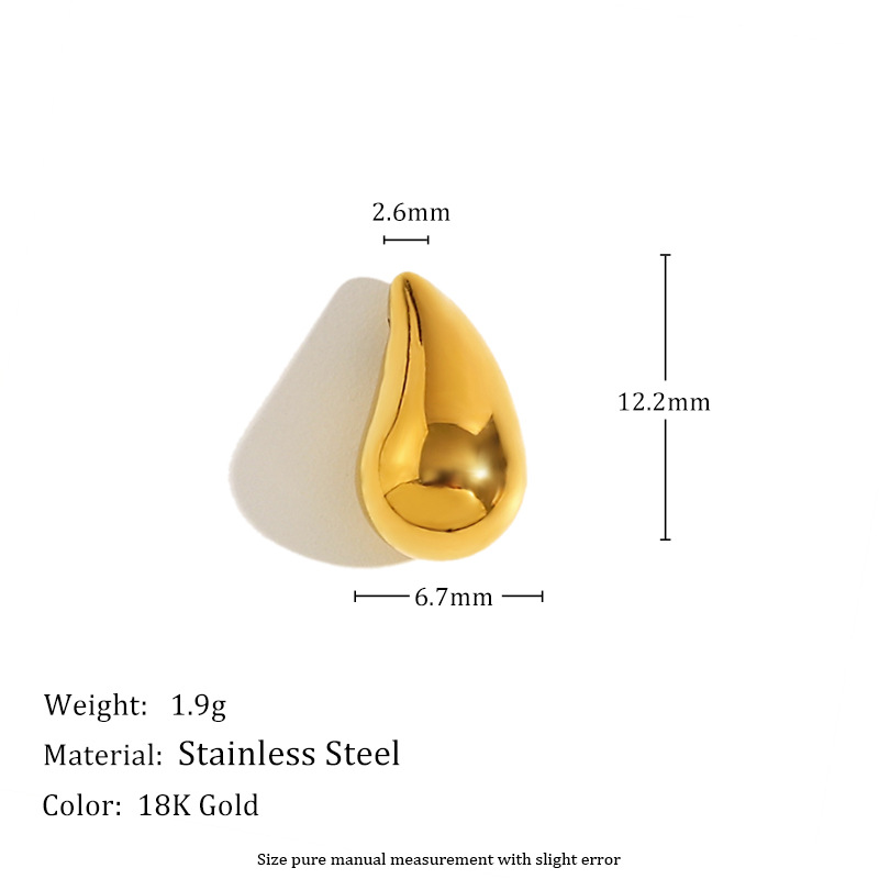 7:Water drop pendant水滴吊坠-金色