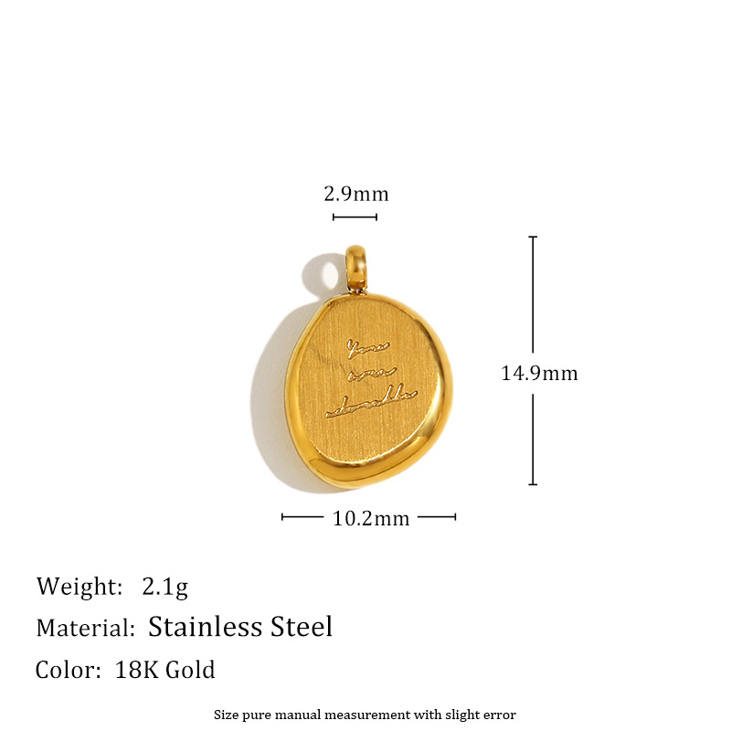 8:Irregular pendant in English