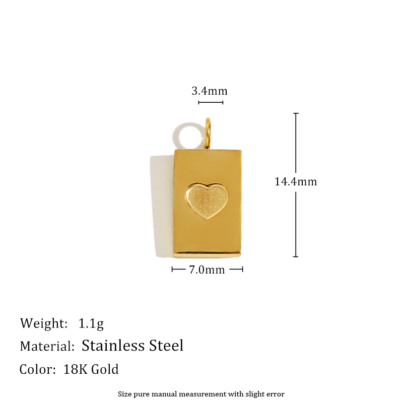 9:Love tag pendant