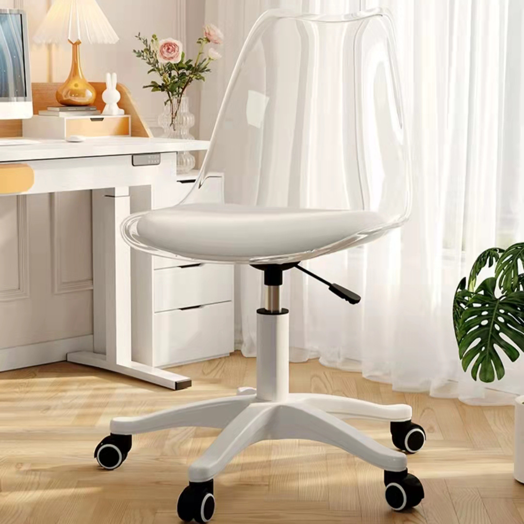 Transparent back white pad-nylon feet