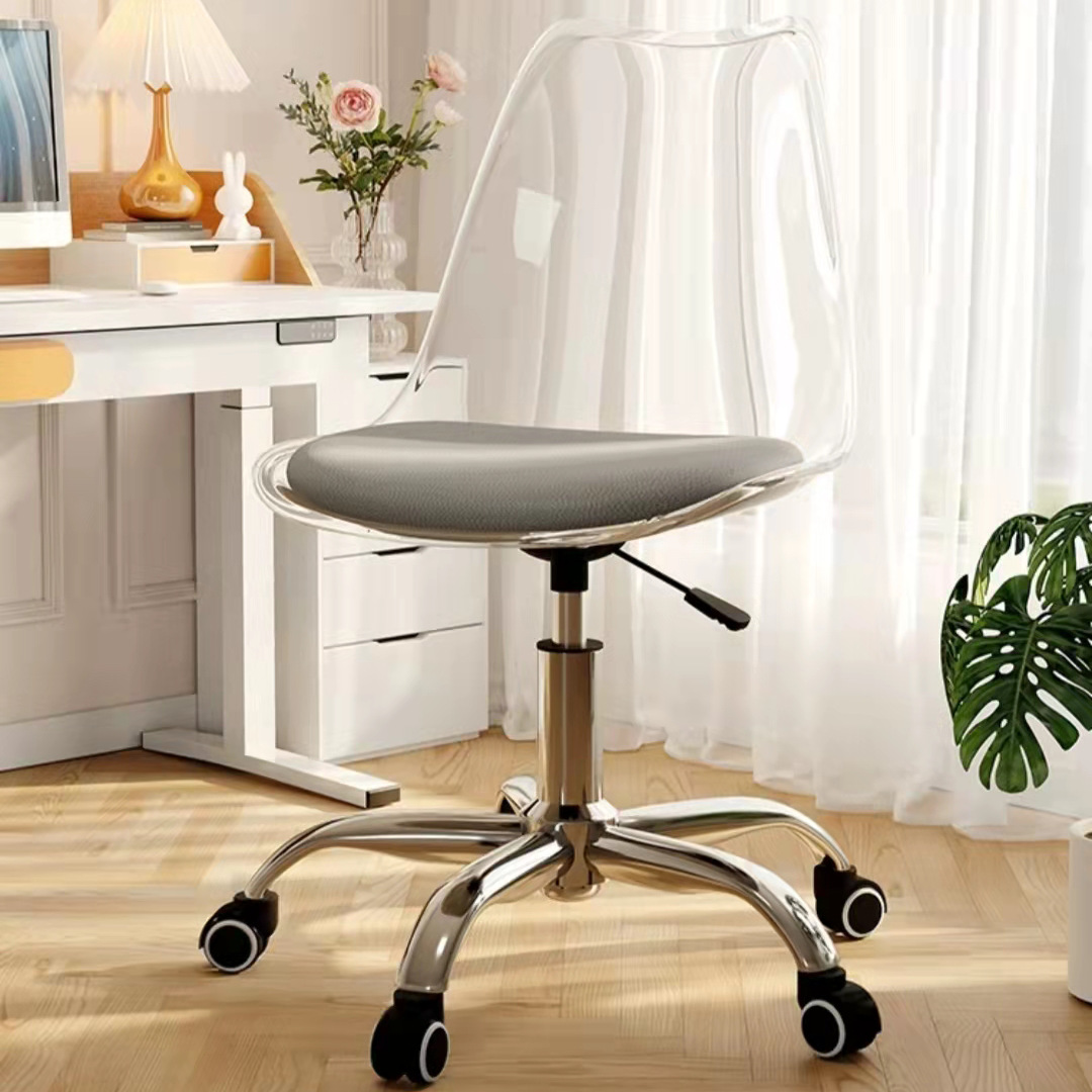 Transparent back gray pad-steel feet