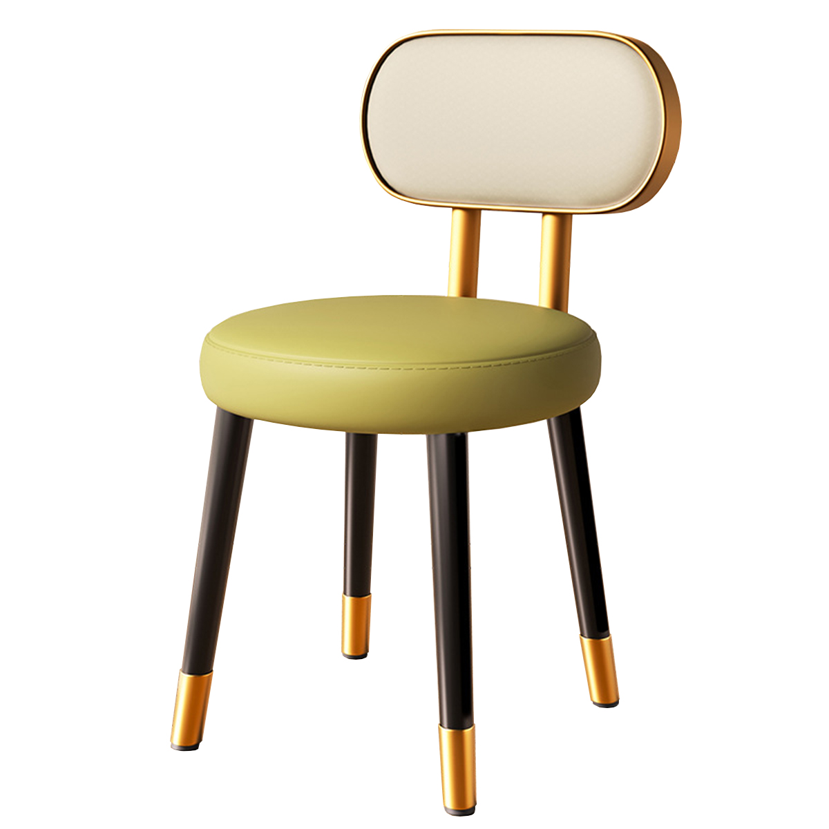 Gold frame-grey green-black gold legs