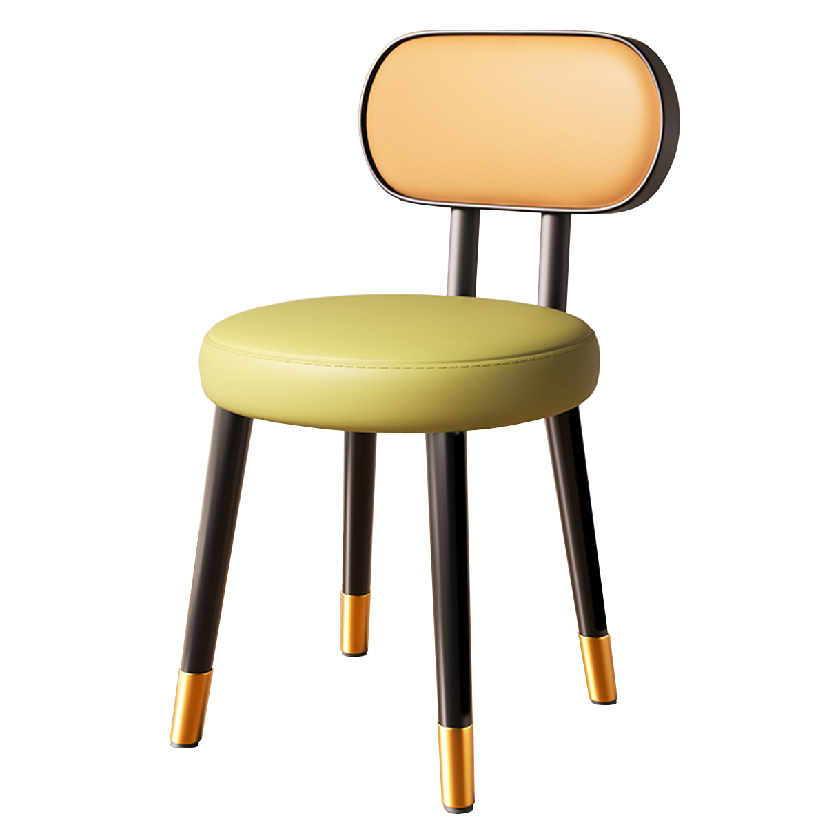 Black frame-orange-black gold legs