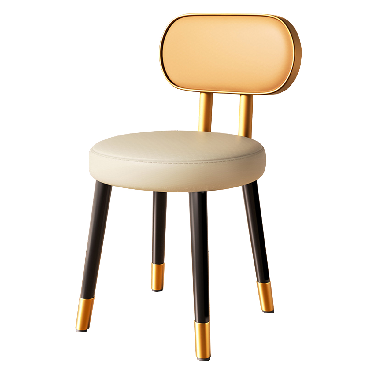 Gold frame-orange gray-black gold legs