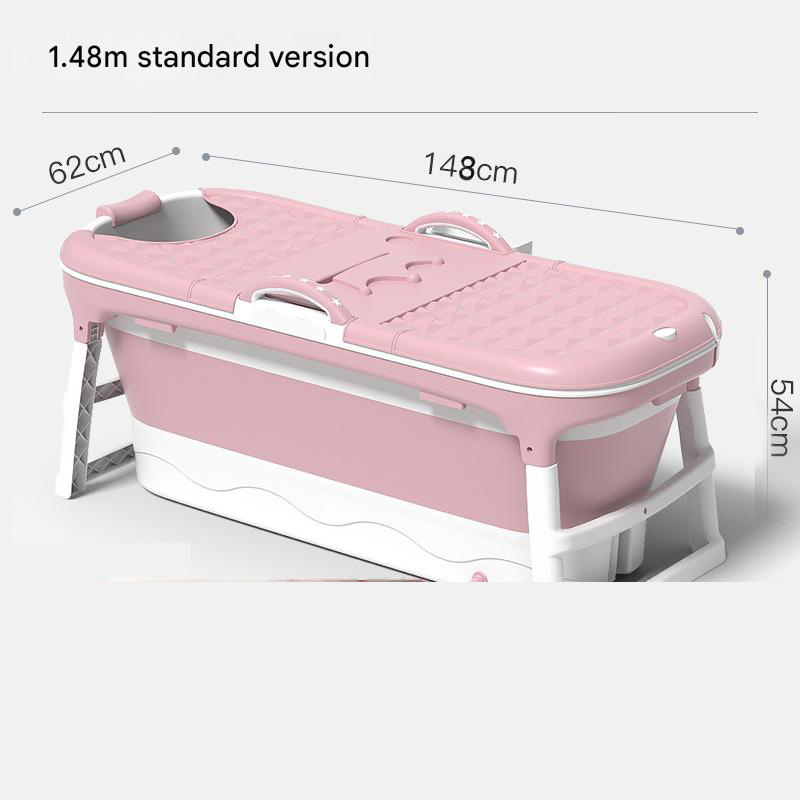 6 pink 1.48m with lid, massage, temperature sensing