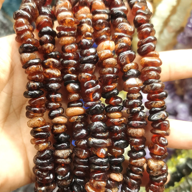 Orange pomegranate 4*10mm