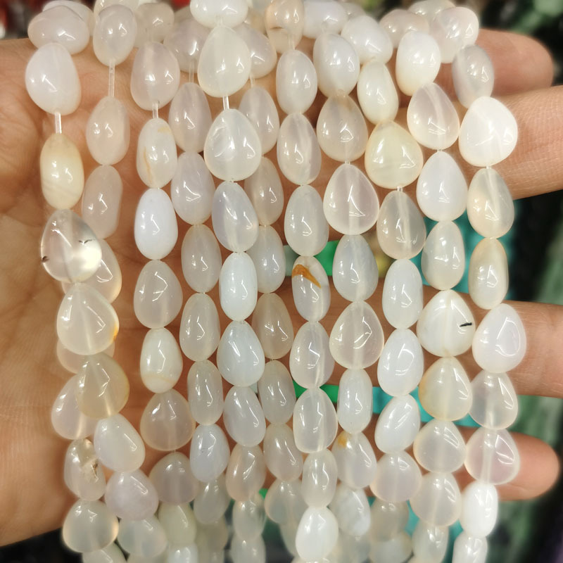 white agate 8*10mm(约39颗)
