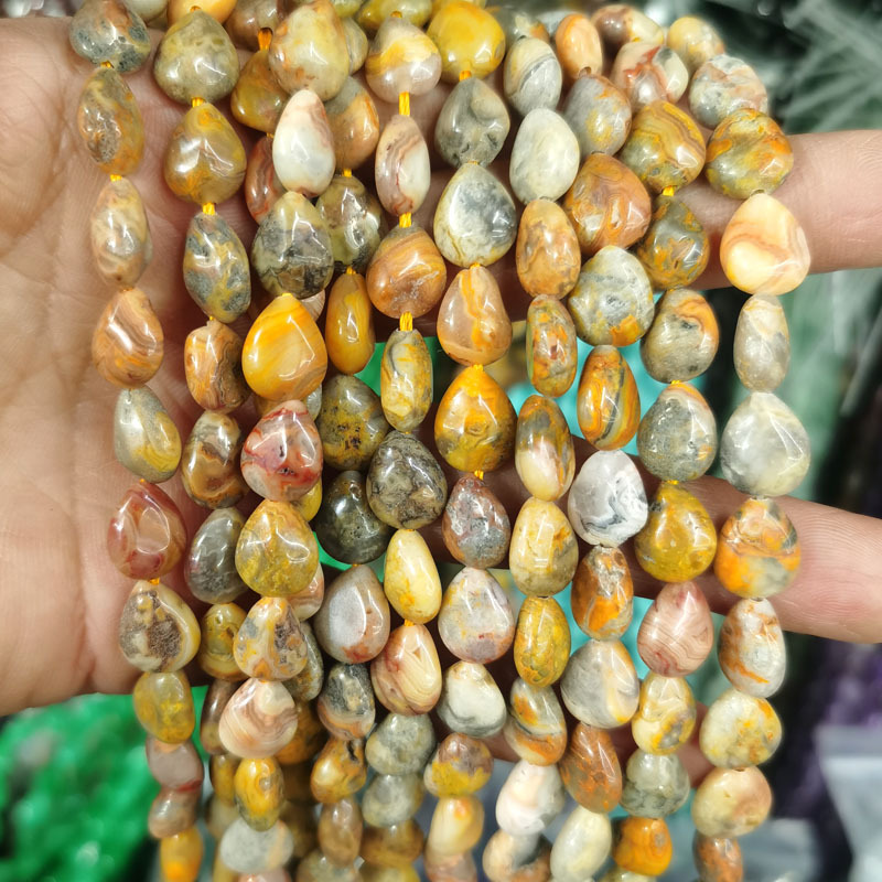 Crazy Agate 8*10mm(约39颗)