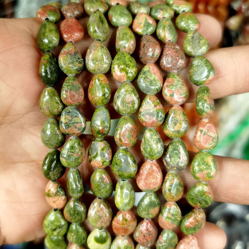 Unakite 8*10mm(约39颗)