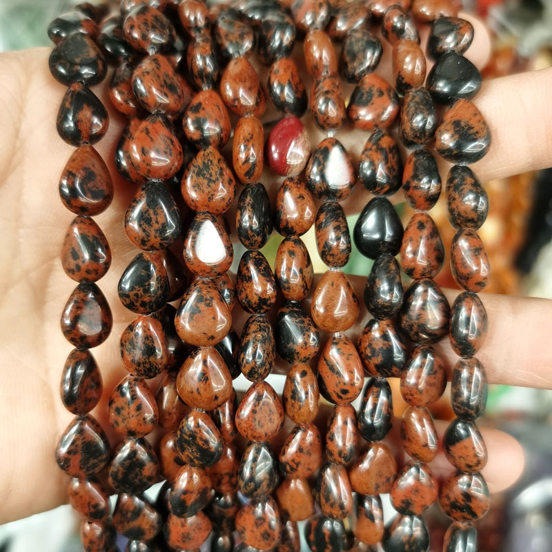 Mahogany Obsidian 8*10mm(约39颗)