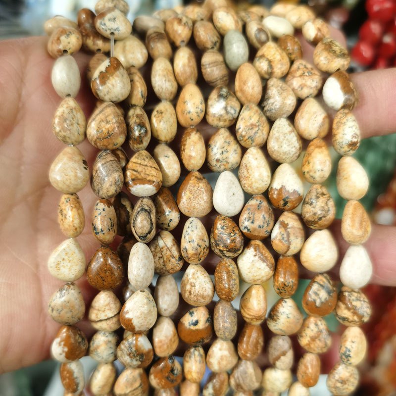 Picture Jasper 8*10mm(约39颗)