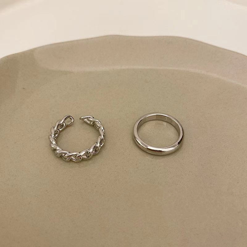 1:Silver Two-Piece Set