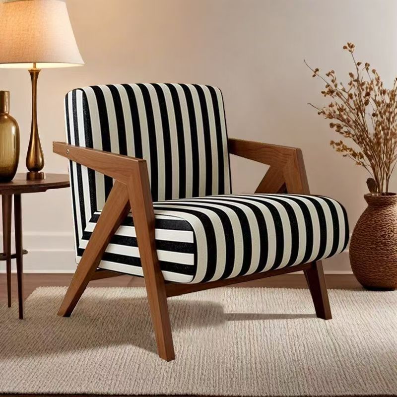 Walnut   black and white stripes