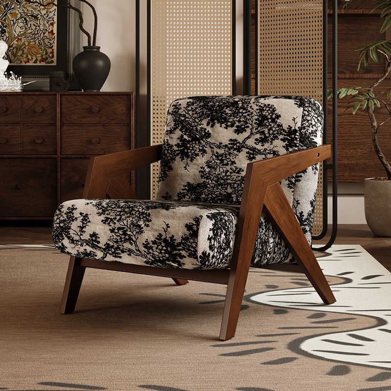 Walnut   bayberry tree jacquard