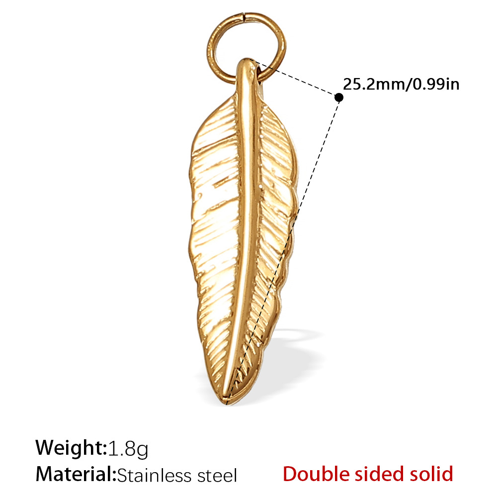 Pj440g double-sided solid gold pendant