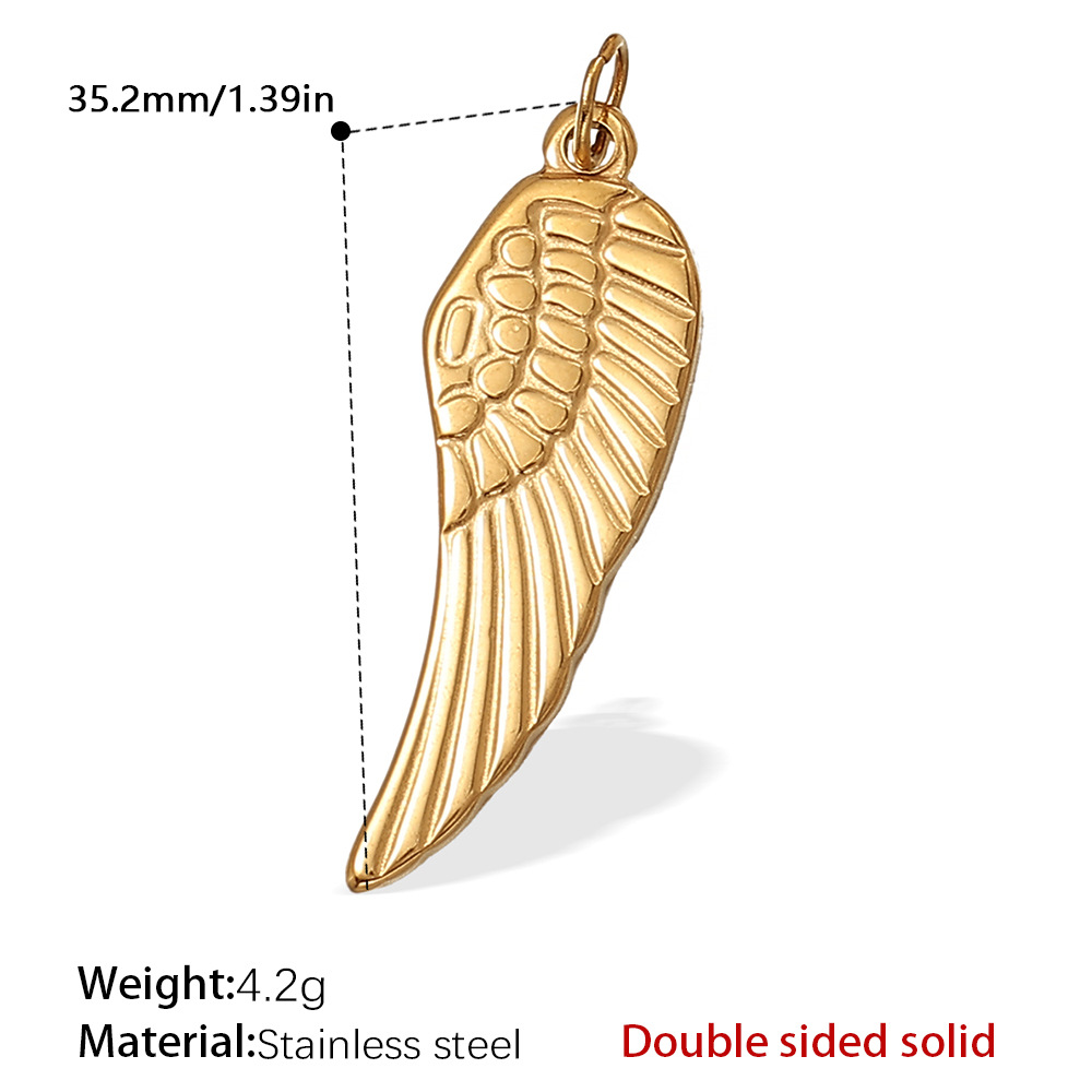 Pj443g double-sided solid gold pendant