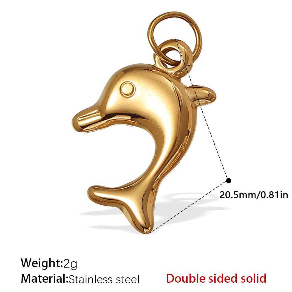 Pj461g double-sided solid gold pendant