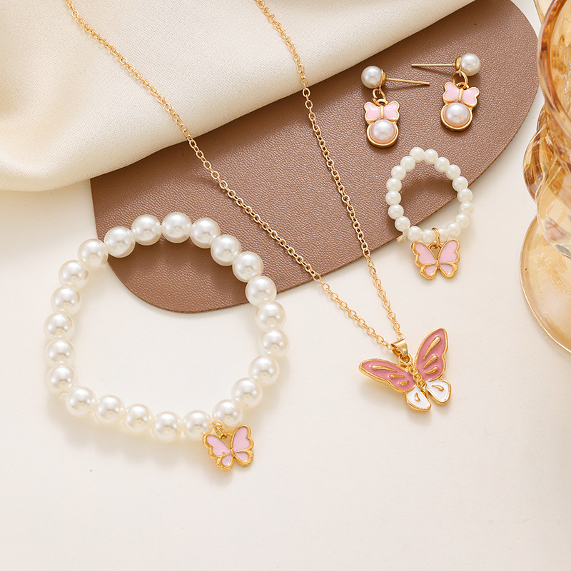 2:CK0290 Pink Butterfly 4-piece set
