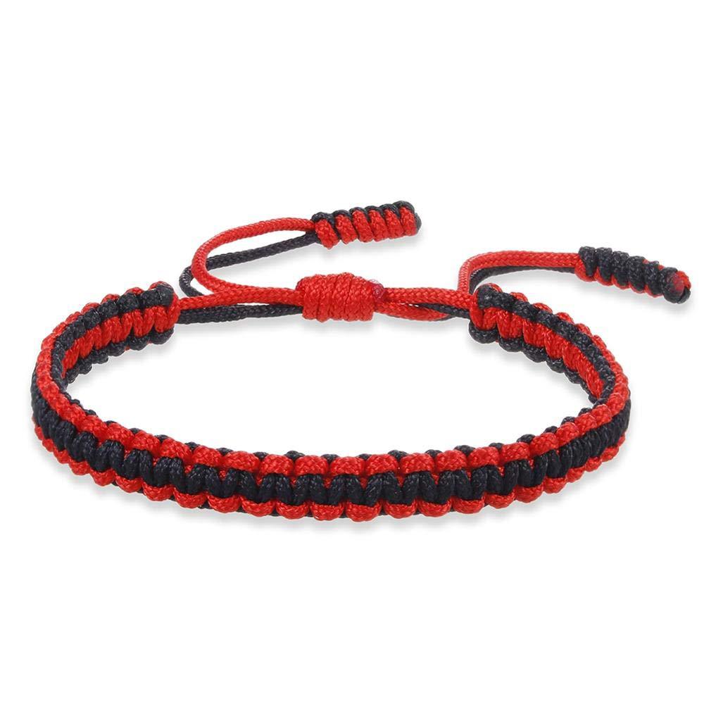 5:Black Rope Red Rope Woven Bracelet