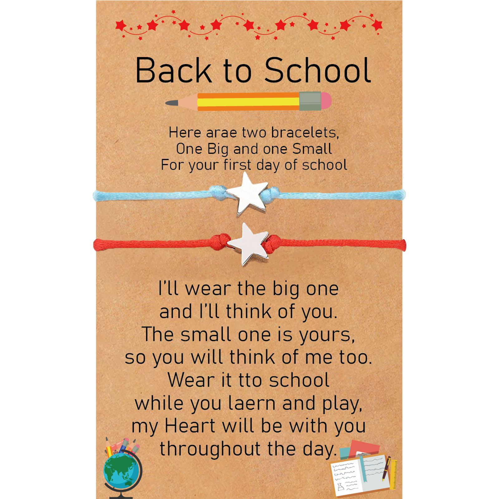 9:Blue Red Star suit School Card