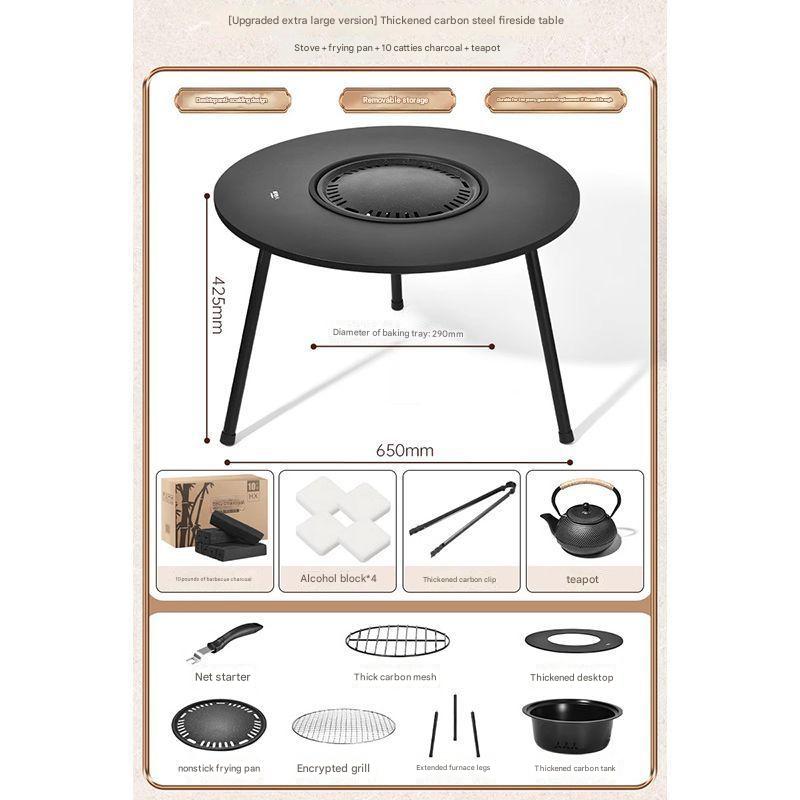 [extra large] the stove   7 pieces   frying pan   5kg carbon   pot