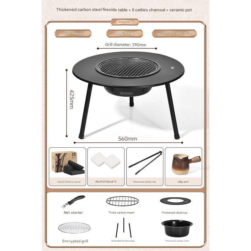 [large size] the stove   8-piece set   2.5kg carbon   can and pot