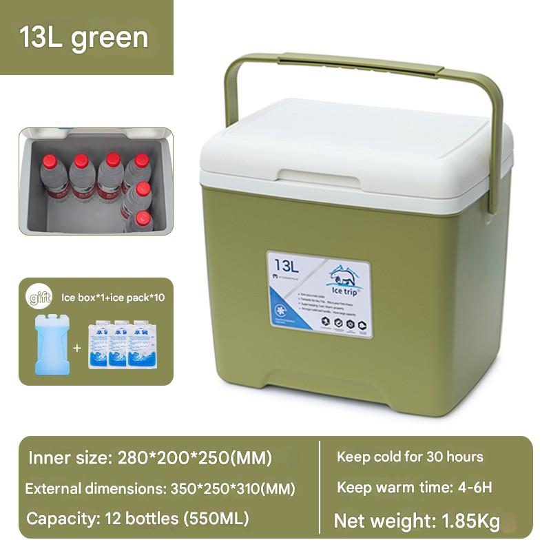 13L green pu cold insulation for 48 hours   ice brick ice bag