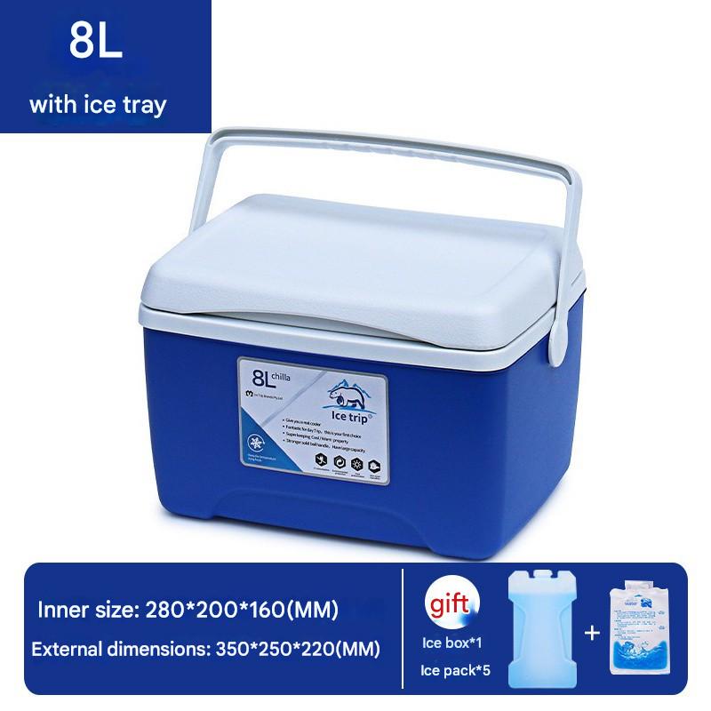 8L blue pu cold insulation for 48 hours   ice brick ice bag