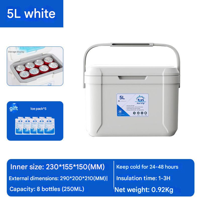 5L white (pu) cold insulation for 48 hours   ice pack