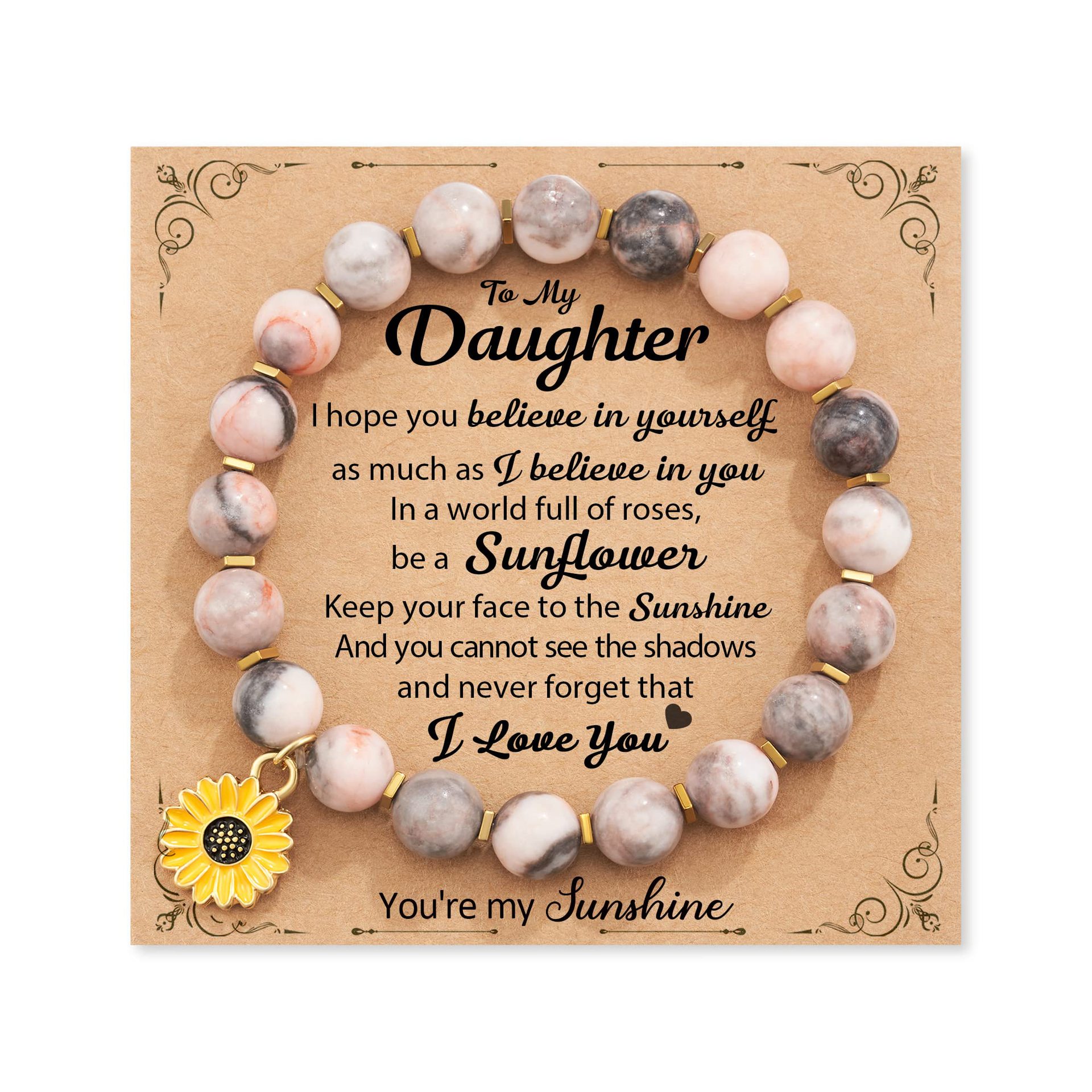 6:Pink Zebra Sunflower Pendant Daughter Card