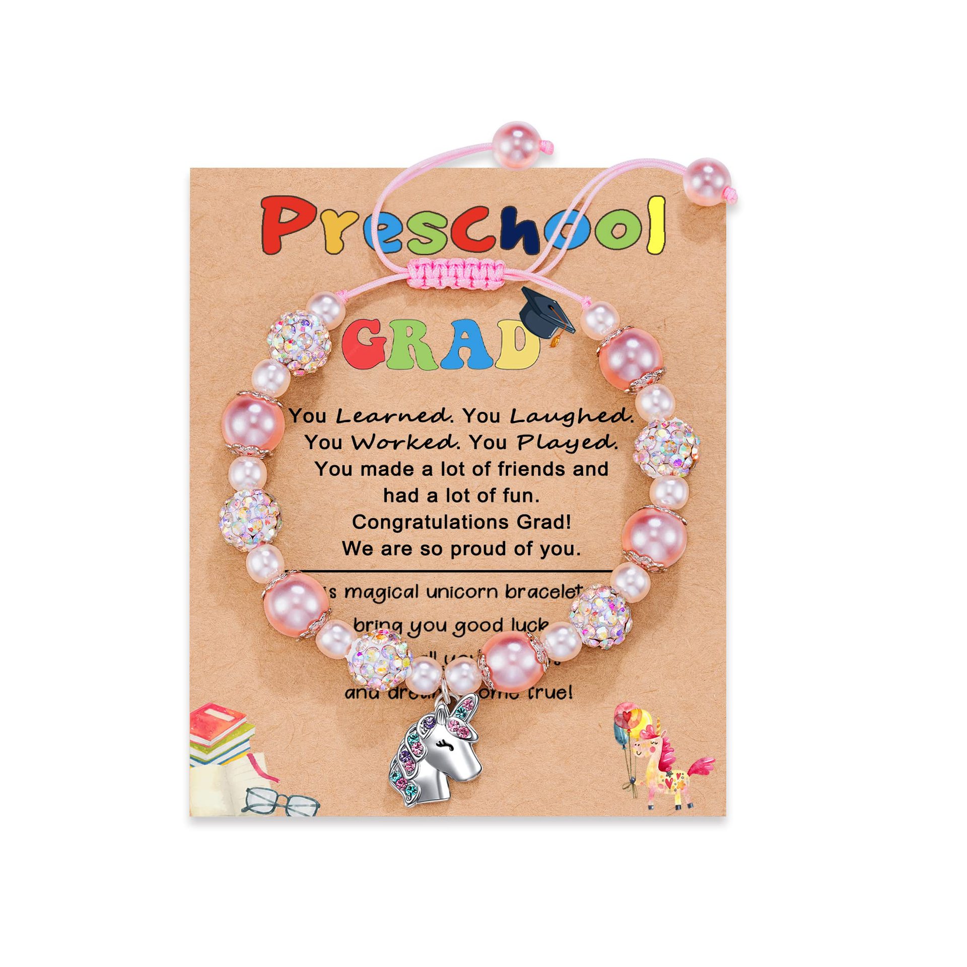 3:Pink Barra   Unicorn   preschool Card