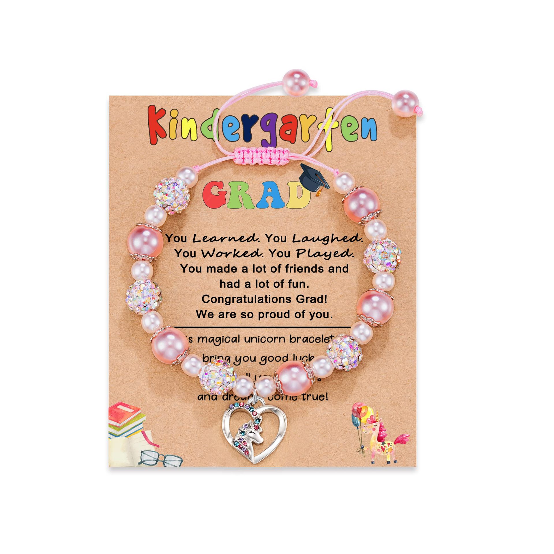 6:Pink Bala   Love Unicorn   Kingergarten Card