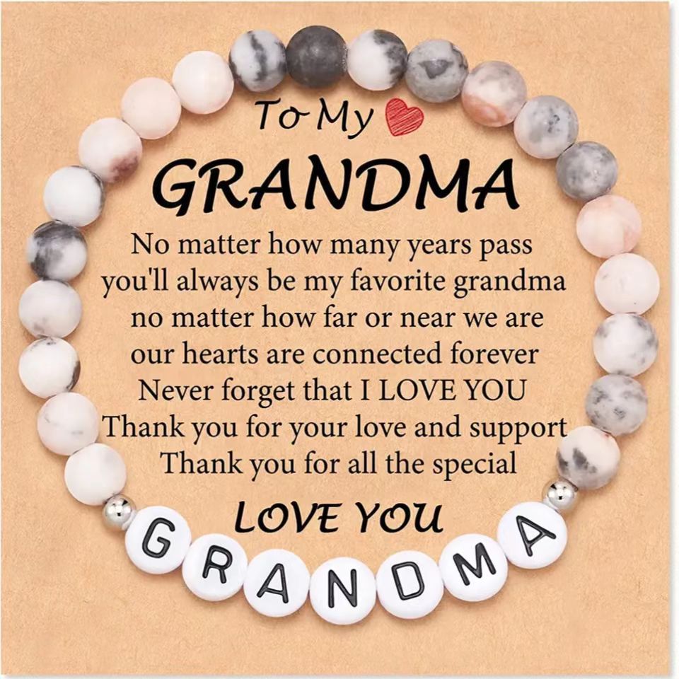 2:Pink zebra   grandma letter card