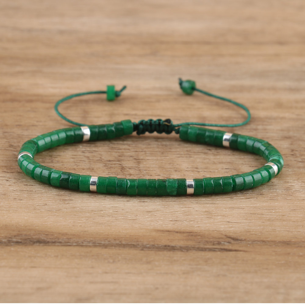 8 dark green jade
