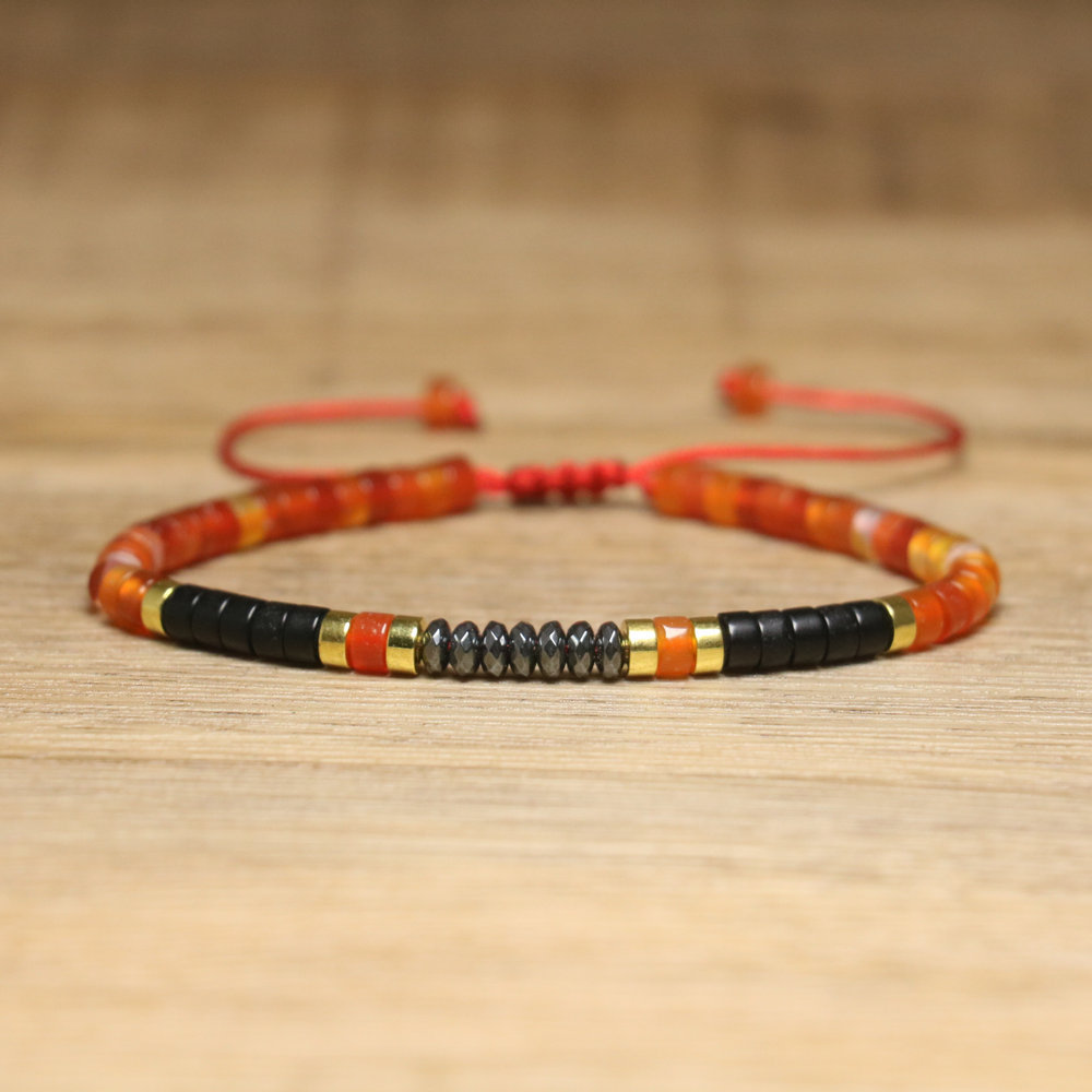 65:65 red agate matte black