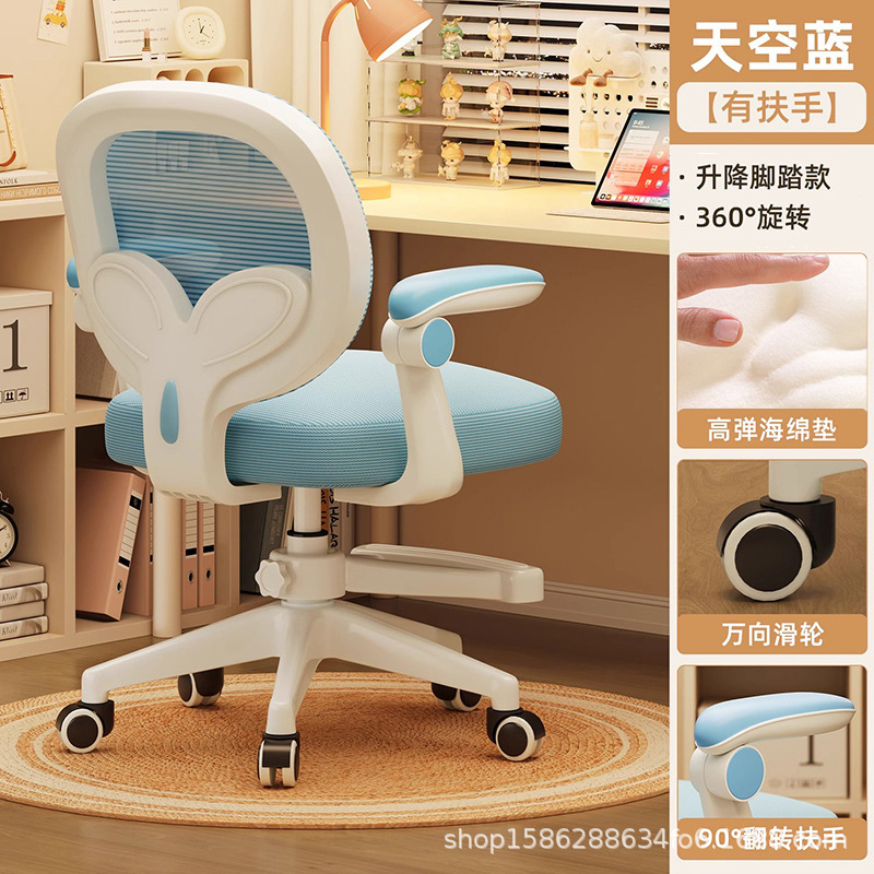 Blue   armrest footrests