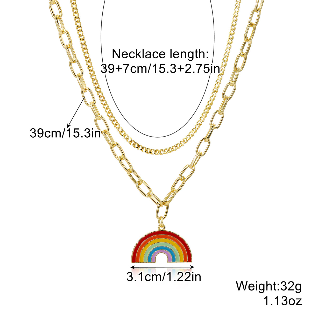 5:N2305-51 Double Chain Rainbow