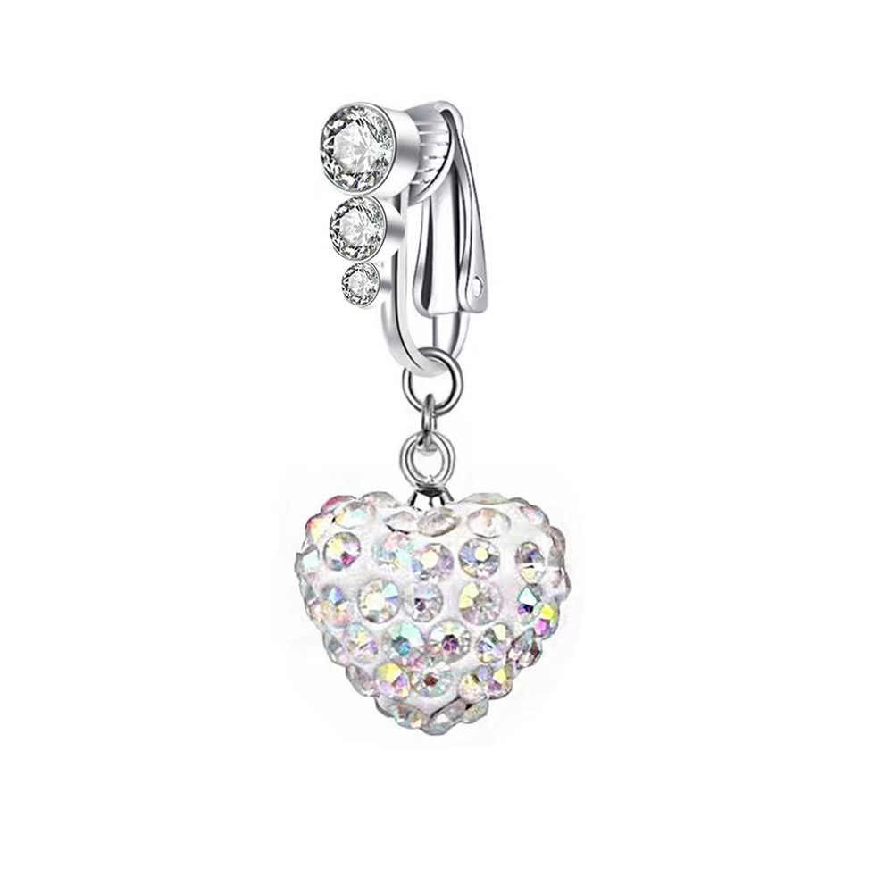 5:No. 5 heart-shaped white AB multi-Diamond