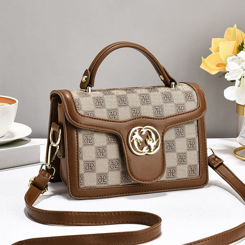 Checkerboard-brown khaki