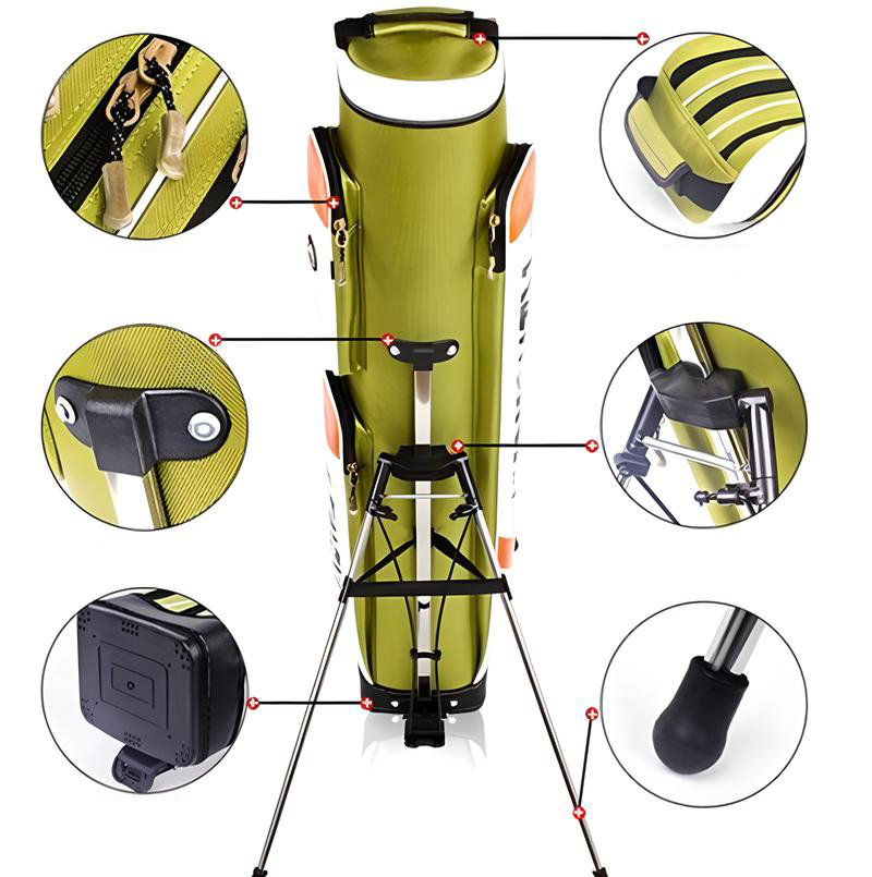 Green three-layer detachable stand