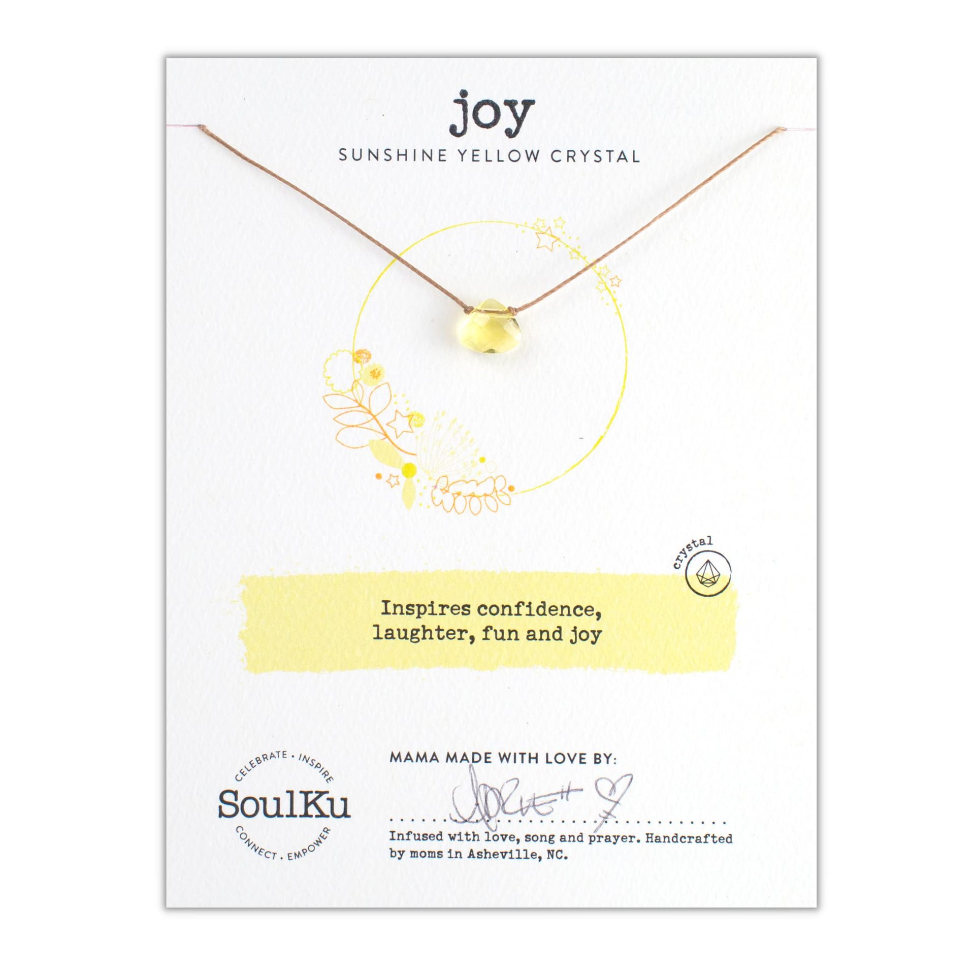 2:Yellow water drop necklace   card