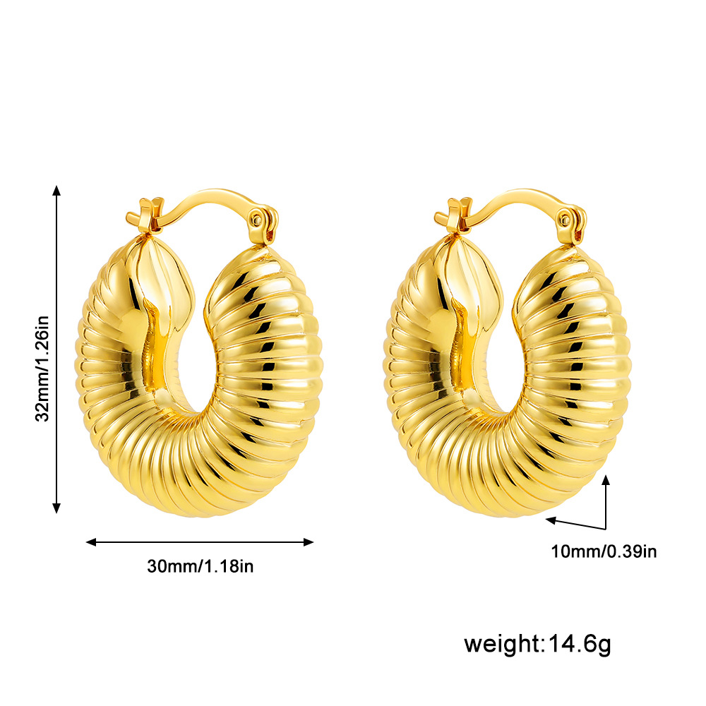 Gold stainless steel stripes