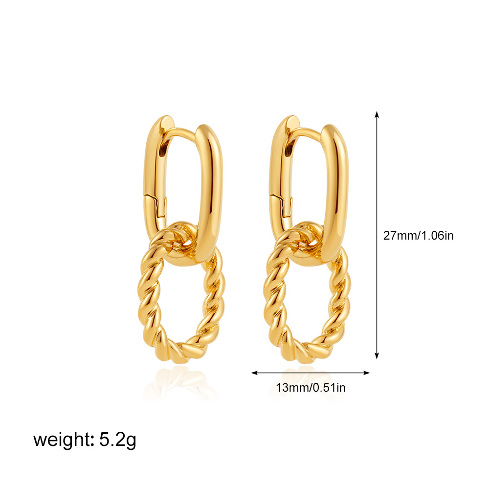 17:Gold removable double ring