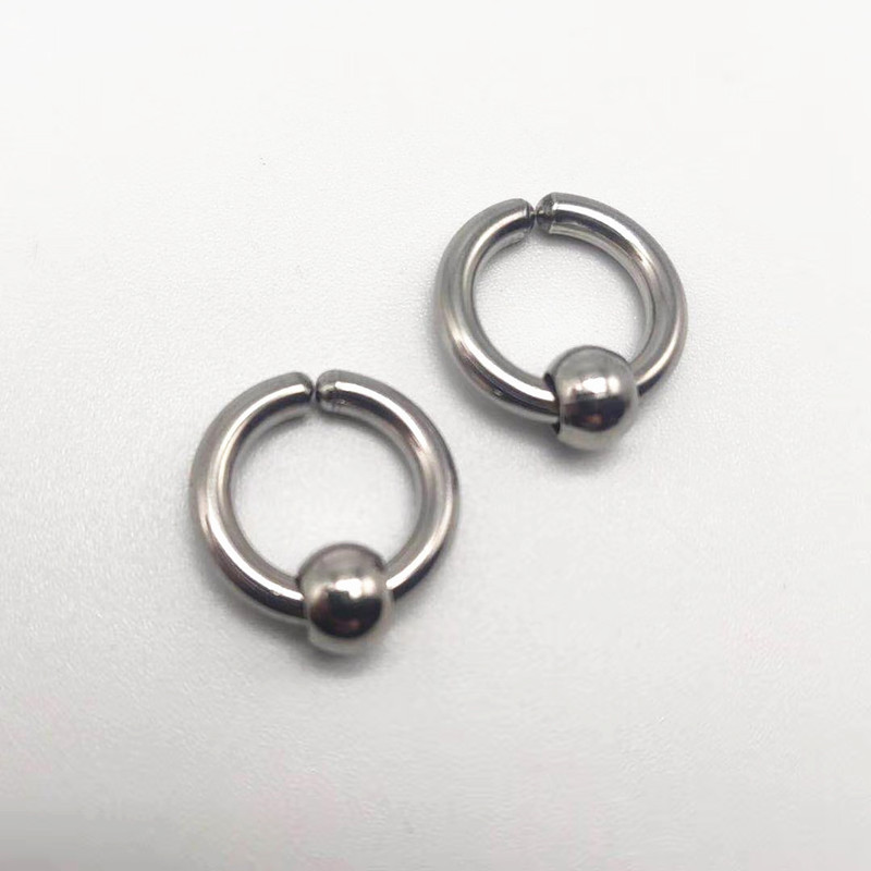 10mm with ball ear clip steel color