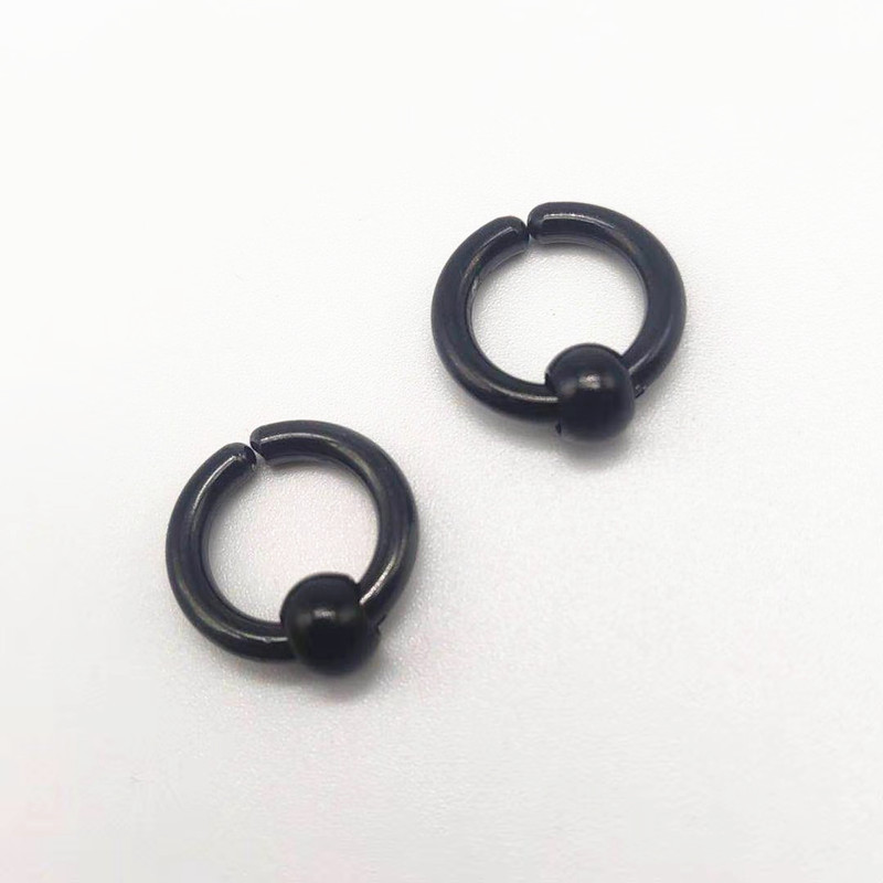5:10mm with ball ear clip Black